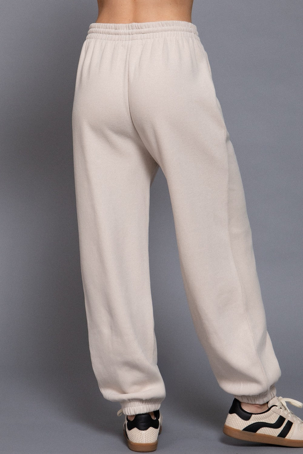 Elisa Soft Jogger Pants, Beige