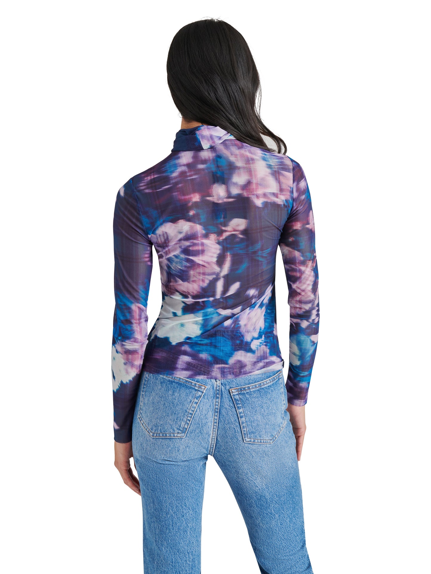 Fiona Mesh Top, Medieval Blue Midnight | Steve Madden