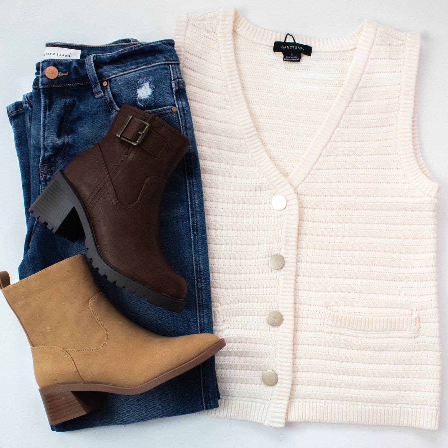 Naomi Textured Sweater Vest, Macrame | Sanctuary