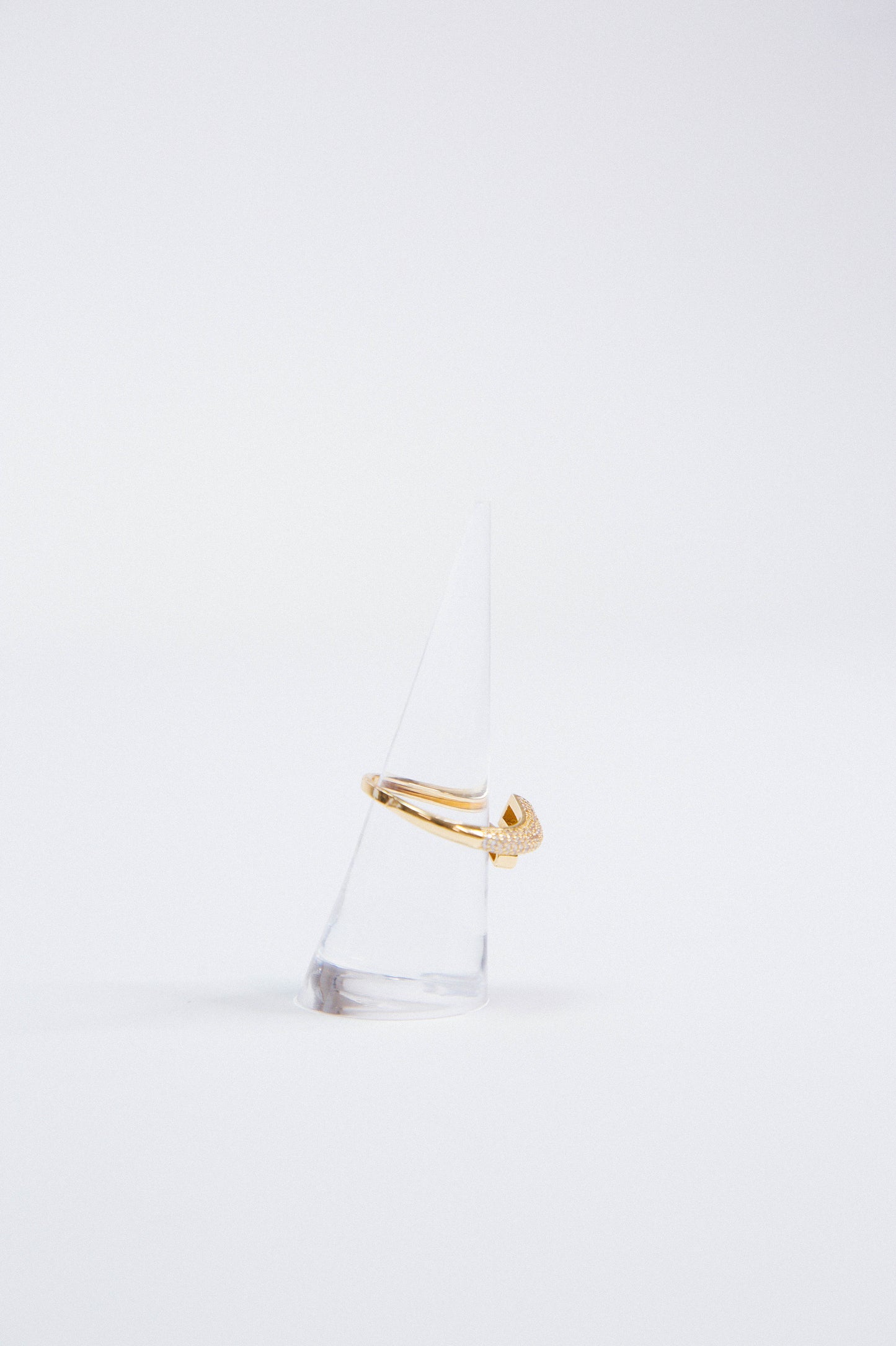 Golden Glow Twisted Ring, Gold