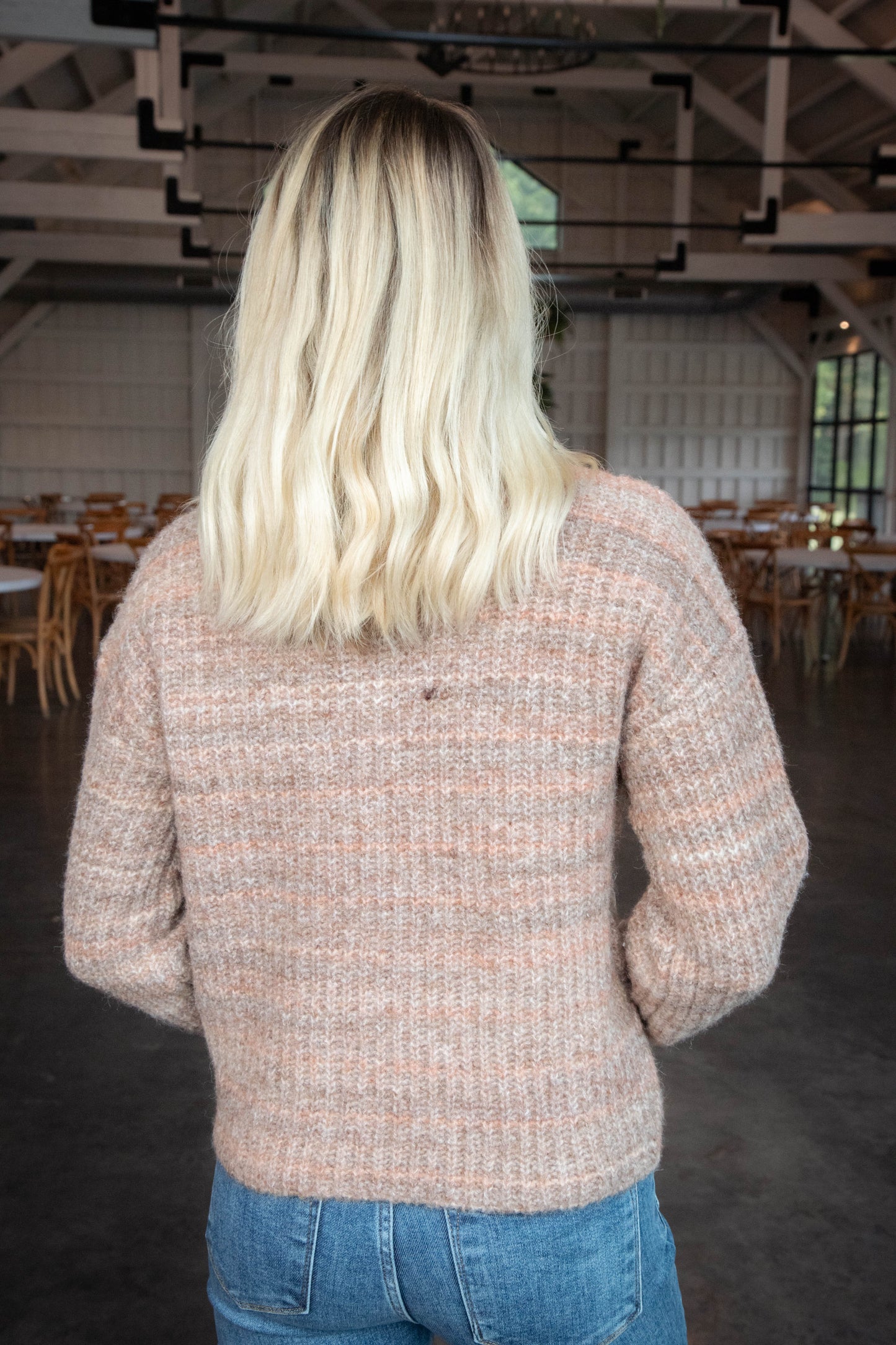 Syla Crew Neck Pullover Sweater, Soft Brown | RD Style