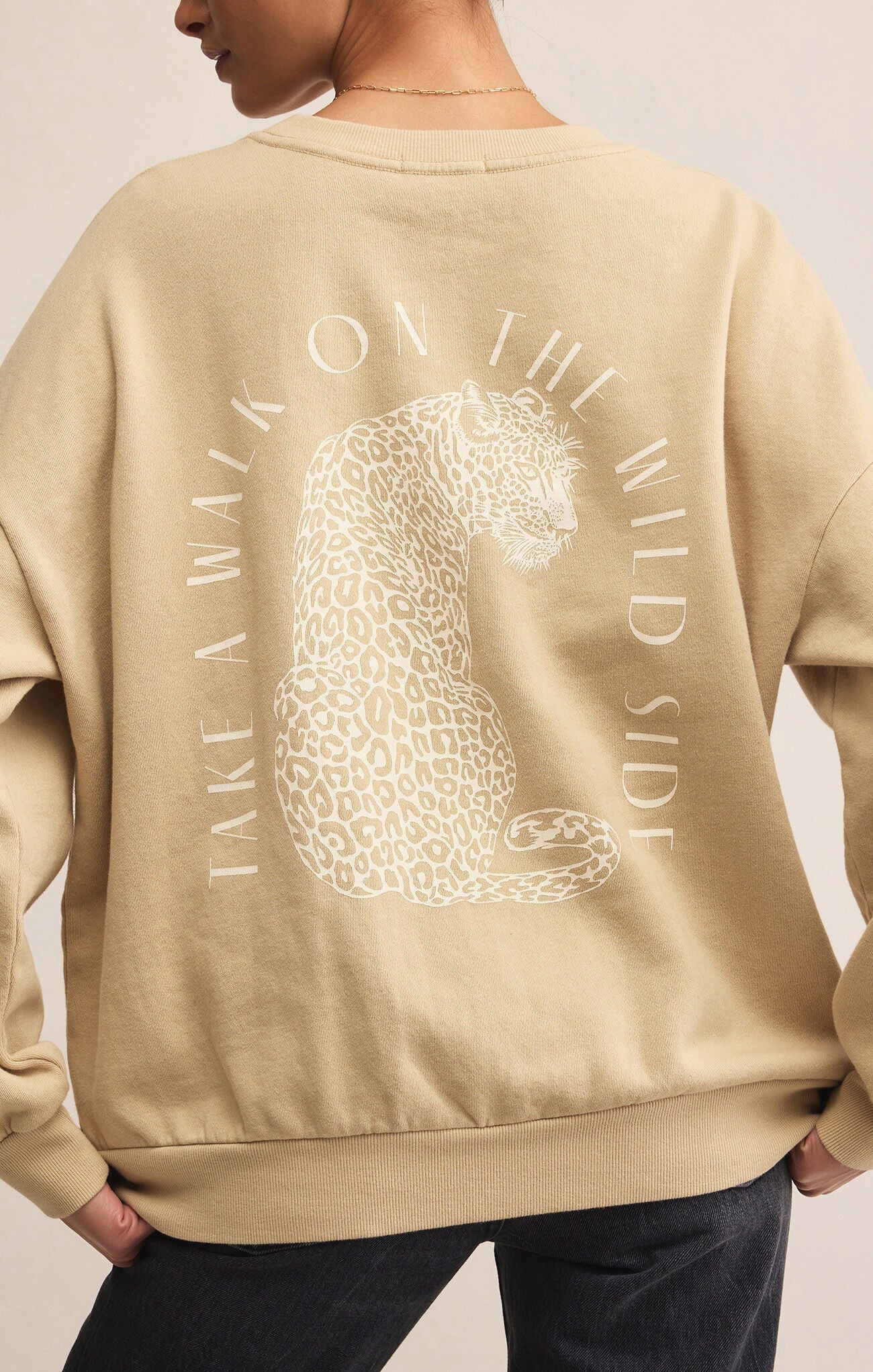 Wild Side Sweatshirt, Washed Gold | Z Supply
