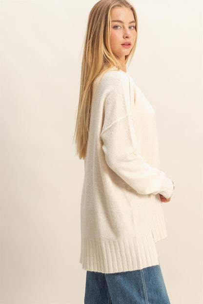  Oakleigh Relaxed Fit Sweater, Whip Cream