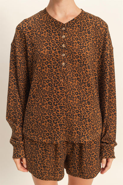  Chloe Leopard Print Set, Brown