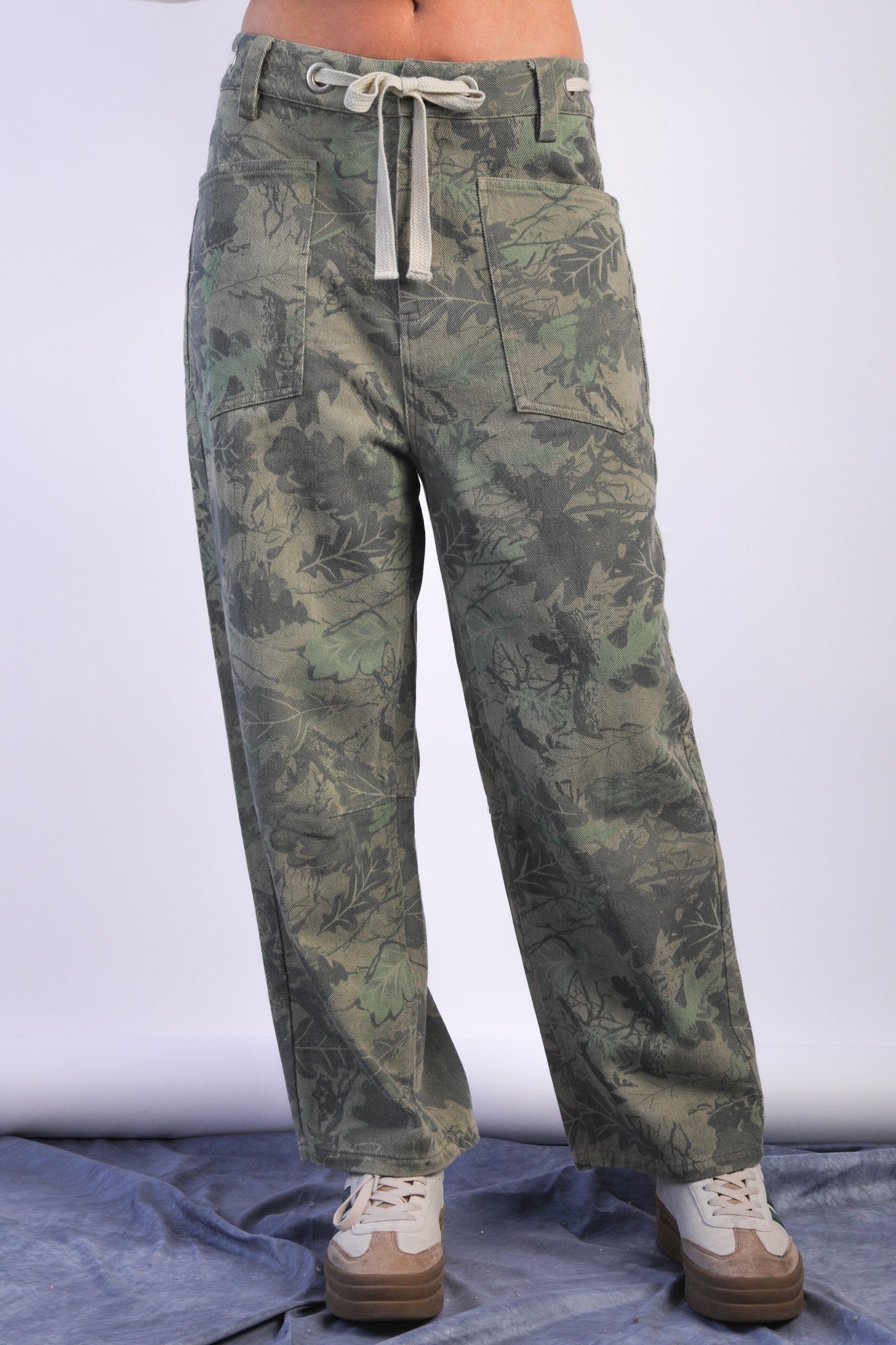  Reagan Barrel Leg Camo Pants, Branch Leaf Mix