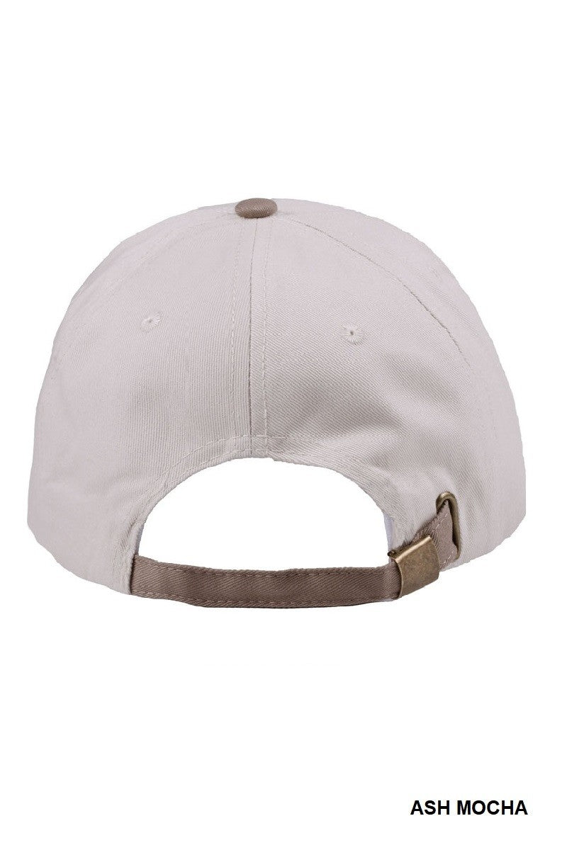  Darlin' Embroidered Two-Tone Cap, Ash Mocha