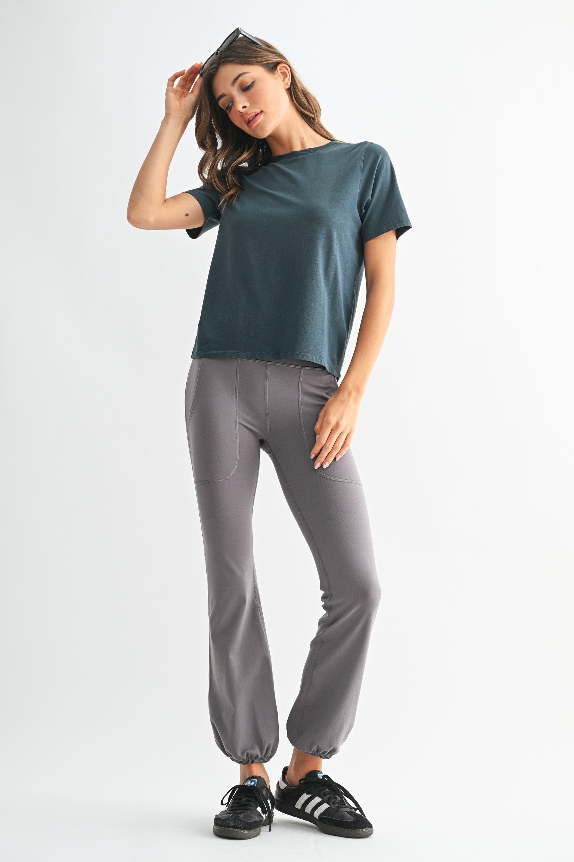  Adalynn Classic Boxy Fit Tee, Midnight Navy