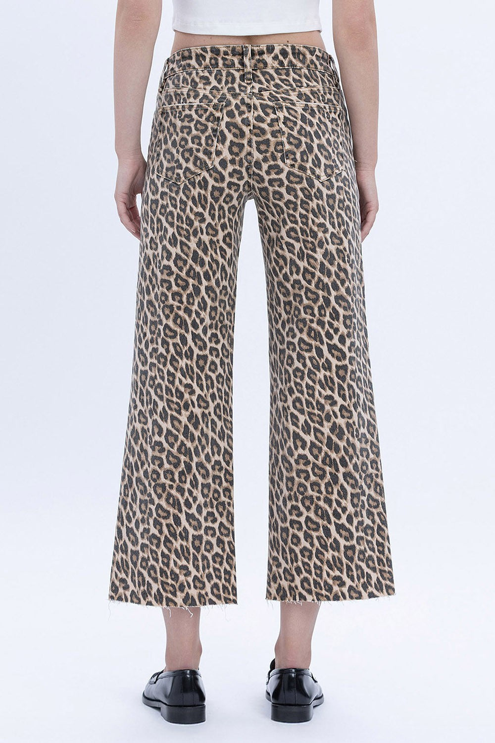  Brielle High Rise Crop Jeans, Animal Print