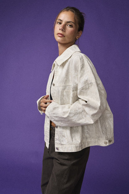  Natalie Nature Print Jacket, Camo