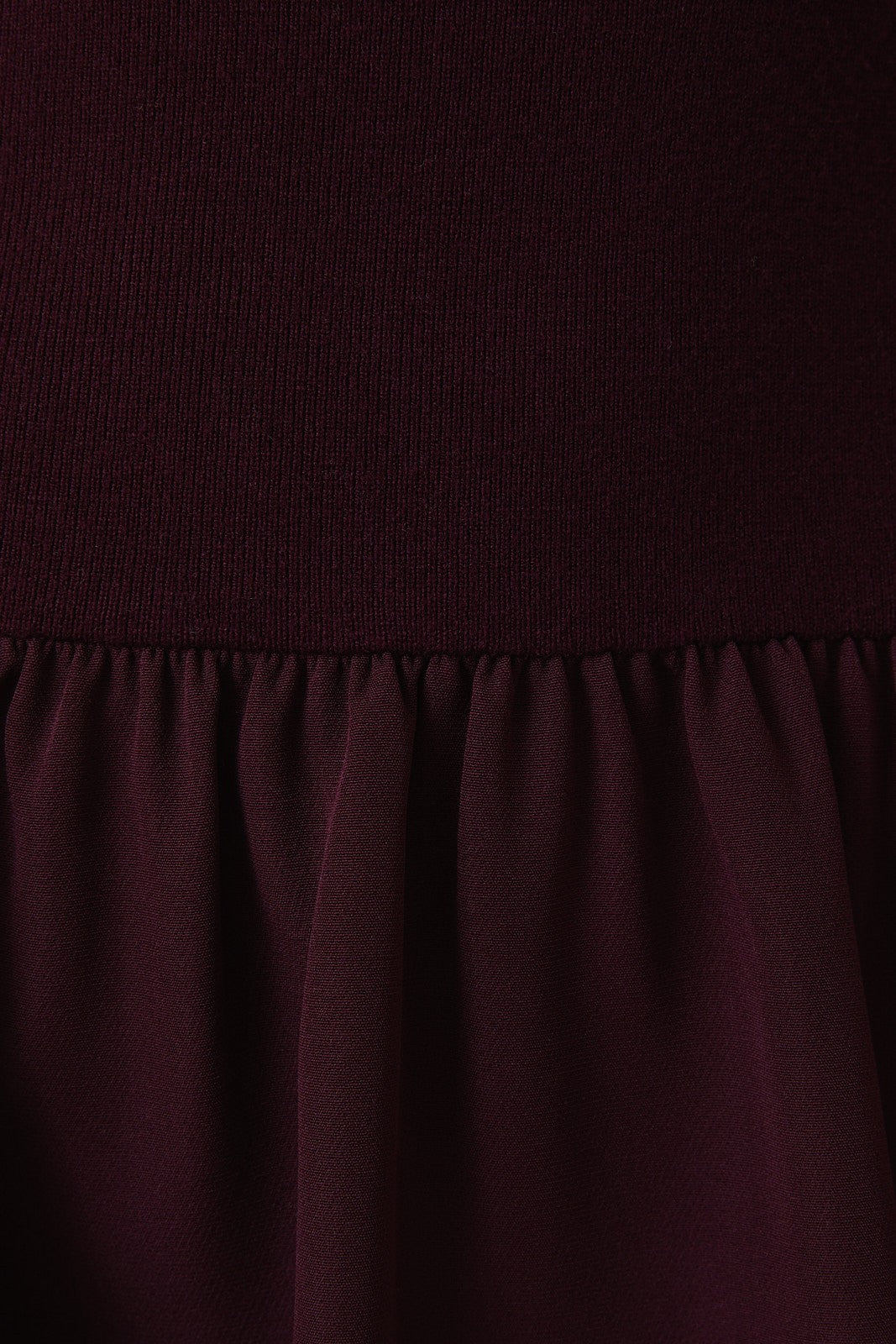  Lillian Woven Knit Mix Dress, Maroon