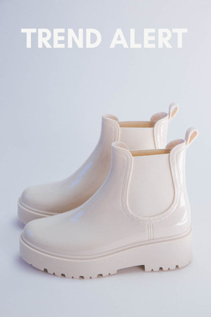  Penny Rain Boot, White | Beach By Matisse
