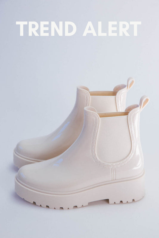  Penny Rain Boot, White | Beach By Matisse