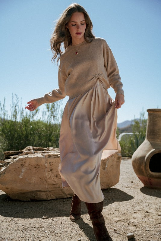  Sarah Grace Midi Dress, Champagne