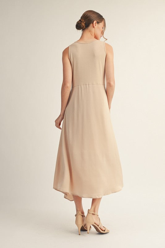  Sarah Grace Midi Dress, Champagne