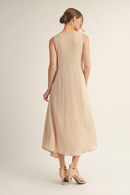  Sarah Grace Midi Dress, Champagne