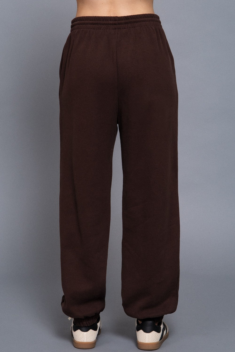  Elisa Soft Jogger Pants, Brown