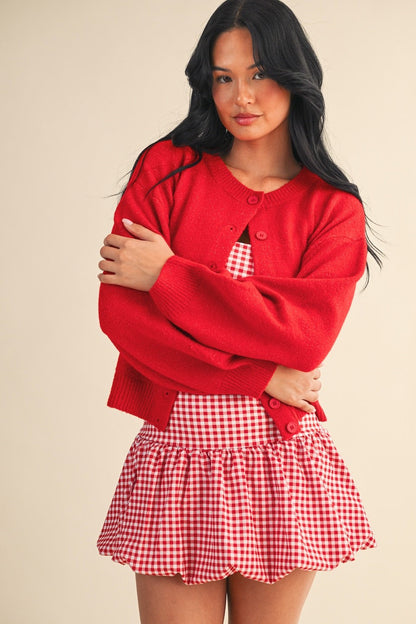  Lizzie Soft Knit Sweater, Red