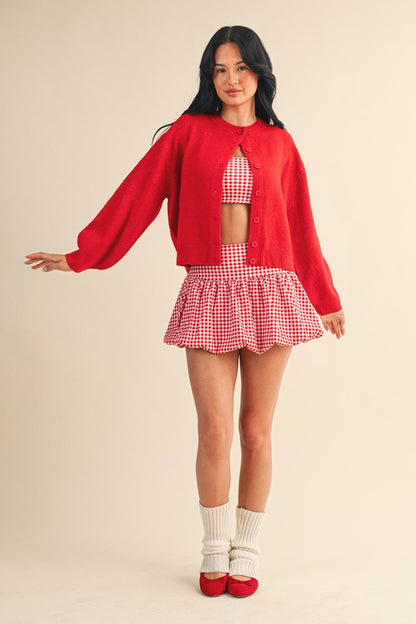  Lizzie Soft Knit Sweater, Red
