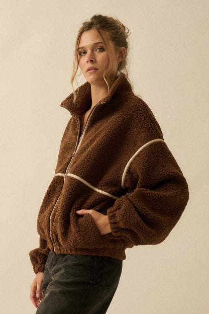  Hannah Sherpa Jacket, Chocolate