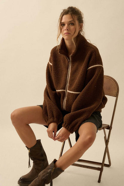  Hannah Sherpa Jacket, Chocolate