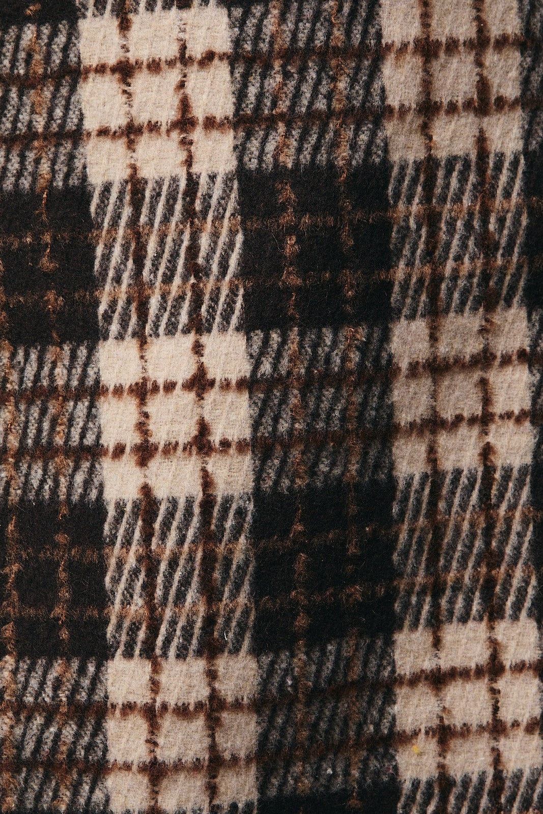  Shannon Plaid Mini Skirt, Taupe-Brown Plaid