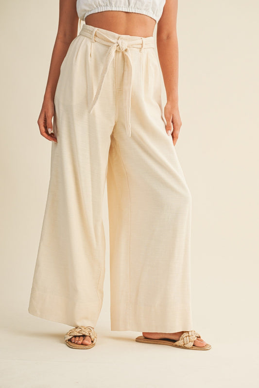  Michelle Cotton Trousers, Oatmeal
