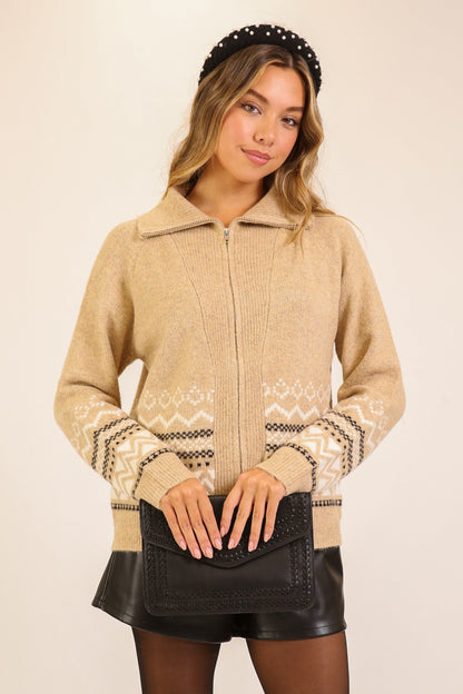  April Knit Sweater, Beige