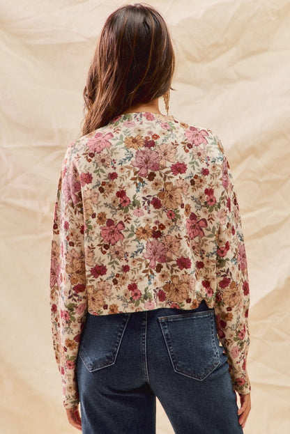  Masie Sweater Cardigan, Clay Rose