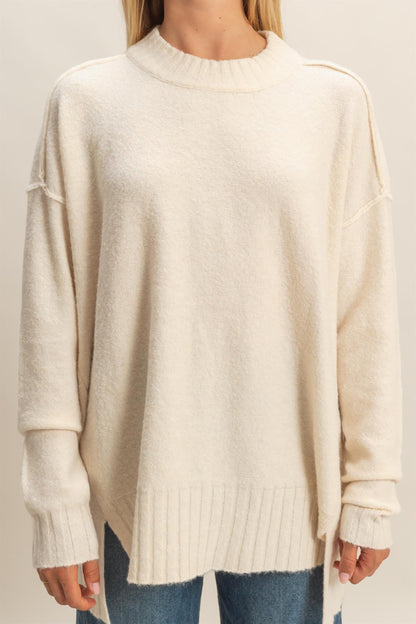  Oakleigh Relaxed Fit Sweater, Whip Cream