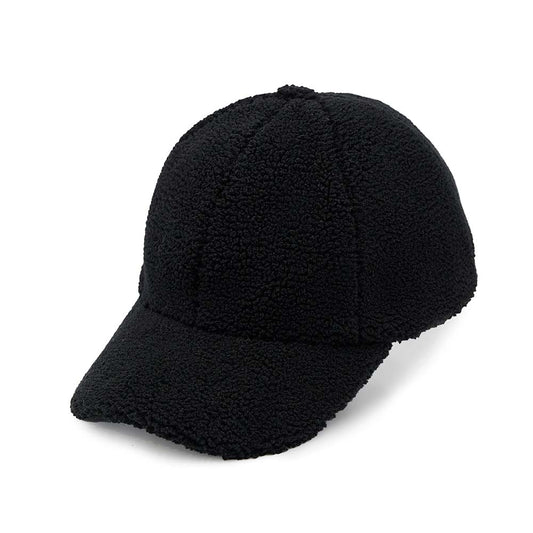  Elliana Sherpa Baseball Hat, Black