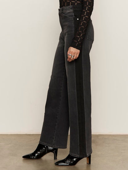  Tuxedo Relaxed Straight Leg Jeans, Black Tie | Sanctuary