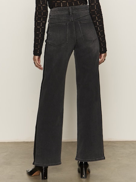  Tuxedo Relaxed Straight Leg Jeans, Black Tie | Sanctuary