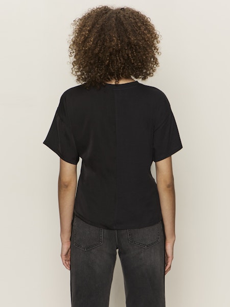  Satin Mix Tee, Black | Sanctuary