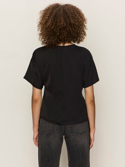  Satin Mix Tee, Black | Sanctuary