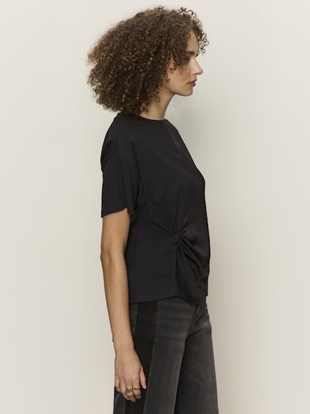  Satin Mix Tee, Black | Sanctuary