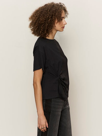  Satin Mix Tee, Black | Sanctuary