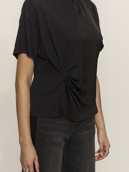  Satin Mix Tee, Black | Sanctuary