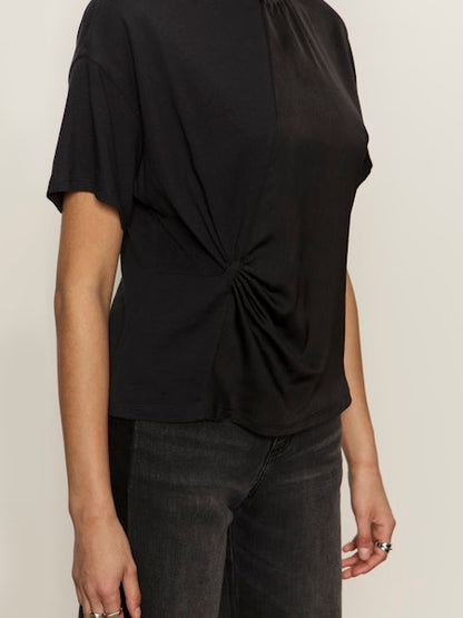  Satin Mix Tee, Black | Sanctuary