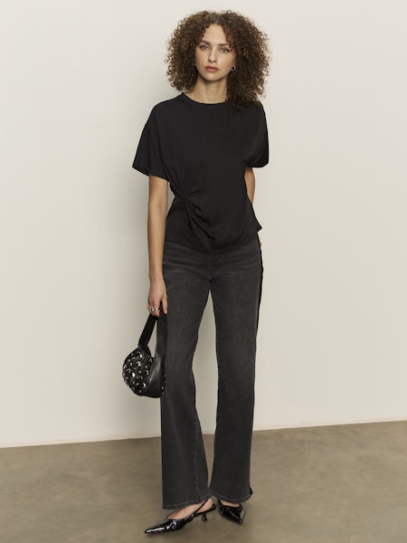  Tuxedo Relaxed Straight Leg Jeans, Black Tie | Sanctuary