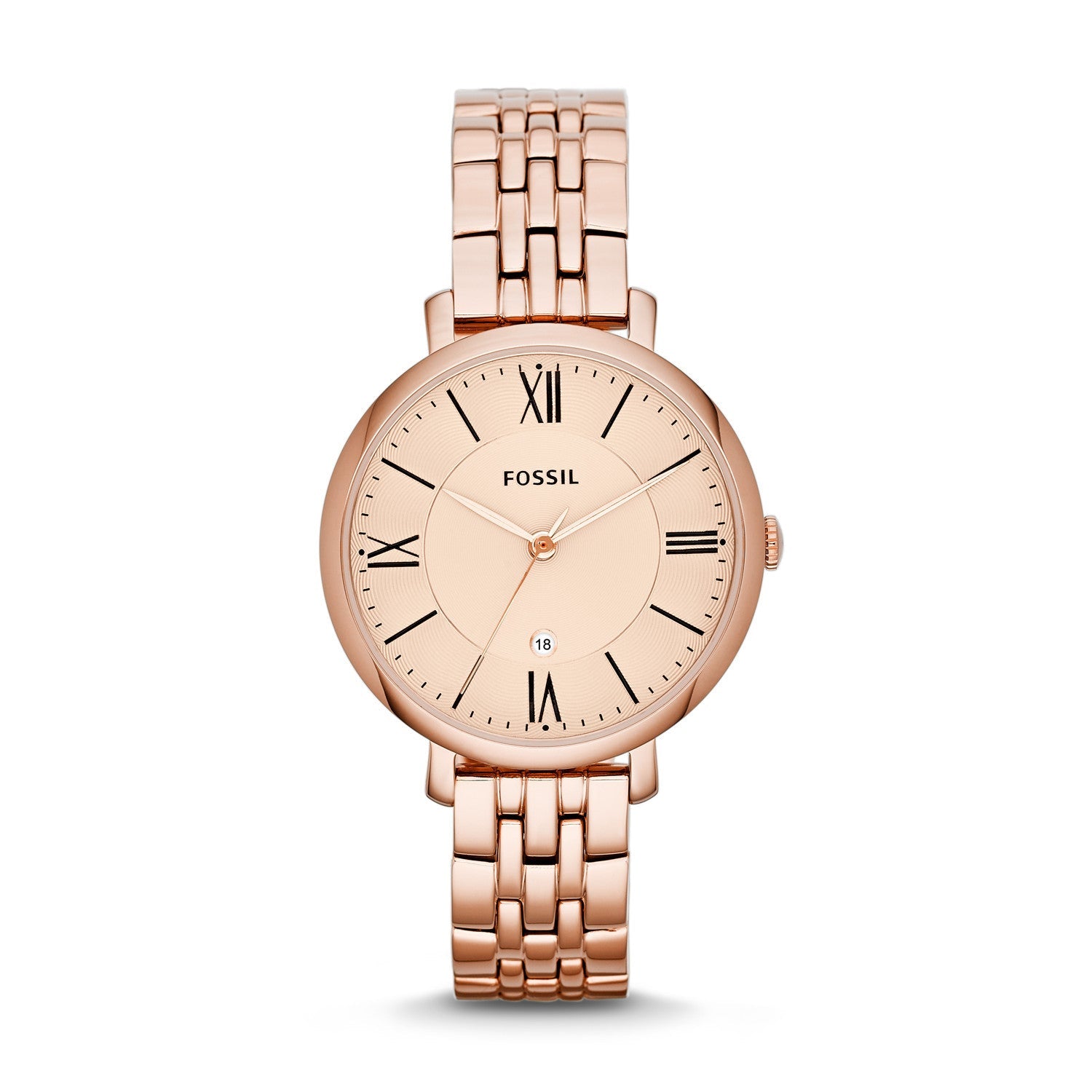  Jacqueline Date Watch, Rose Gold | Fossil®