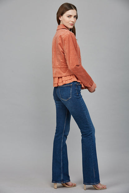  Carrington Corduroy Jacket, Soft Orange