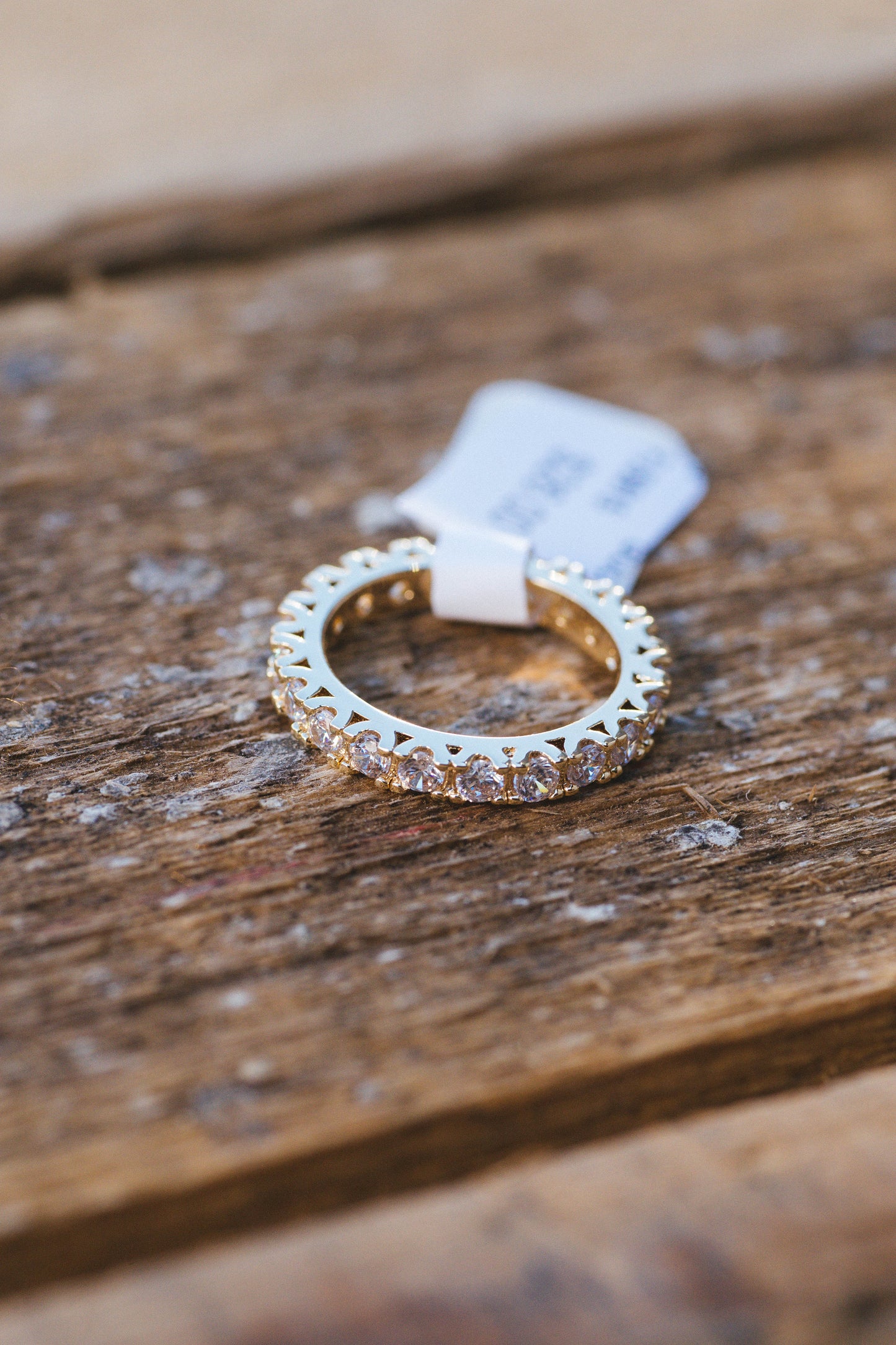  Lakie Cubic Zirconia Eternity Ring, Gold