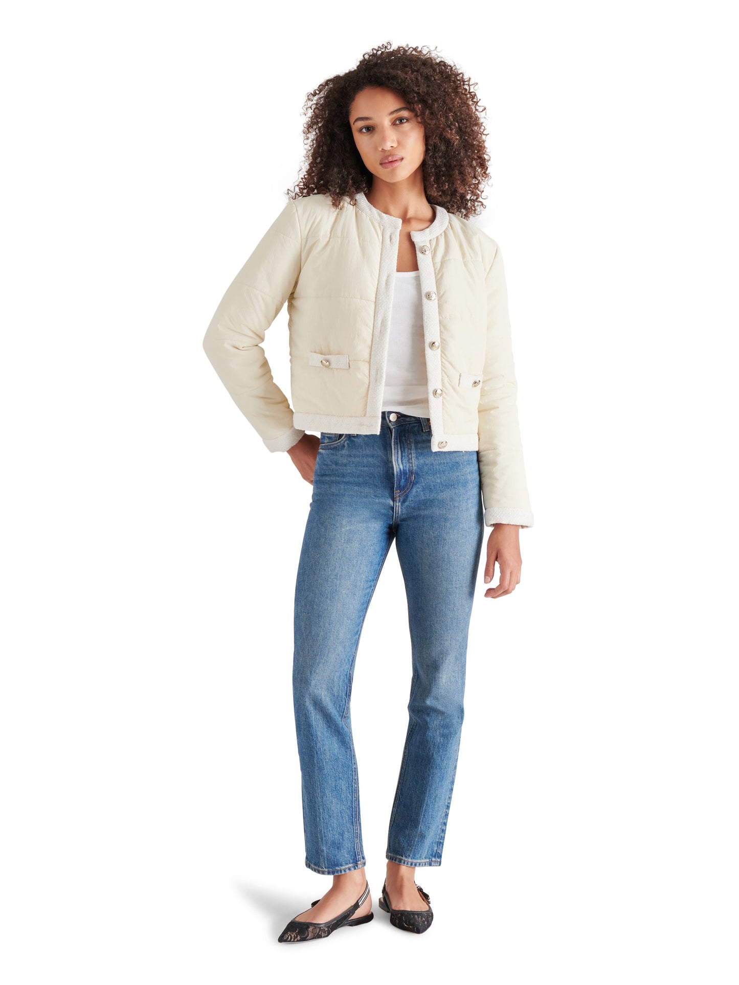  Coppelia Jacket, Cream Tan | Steve Madden