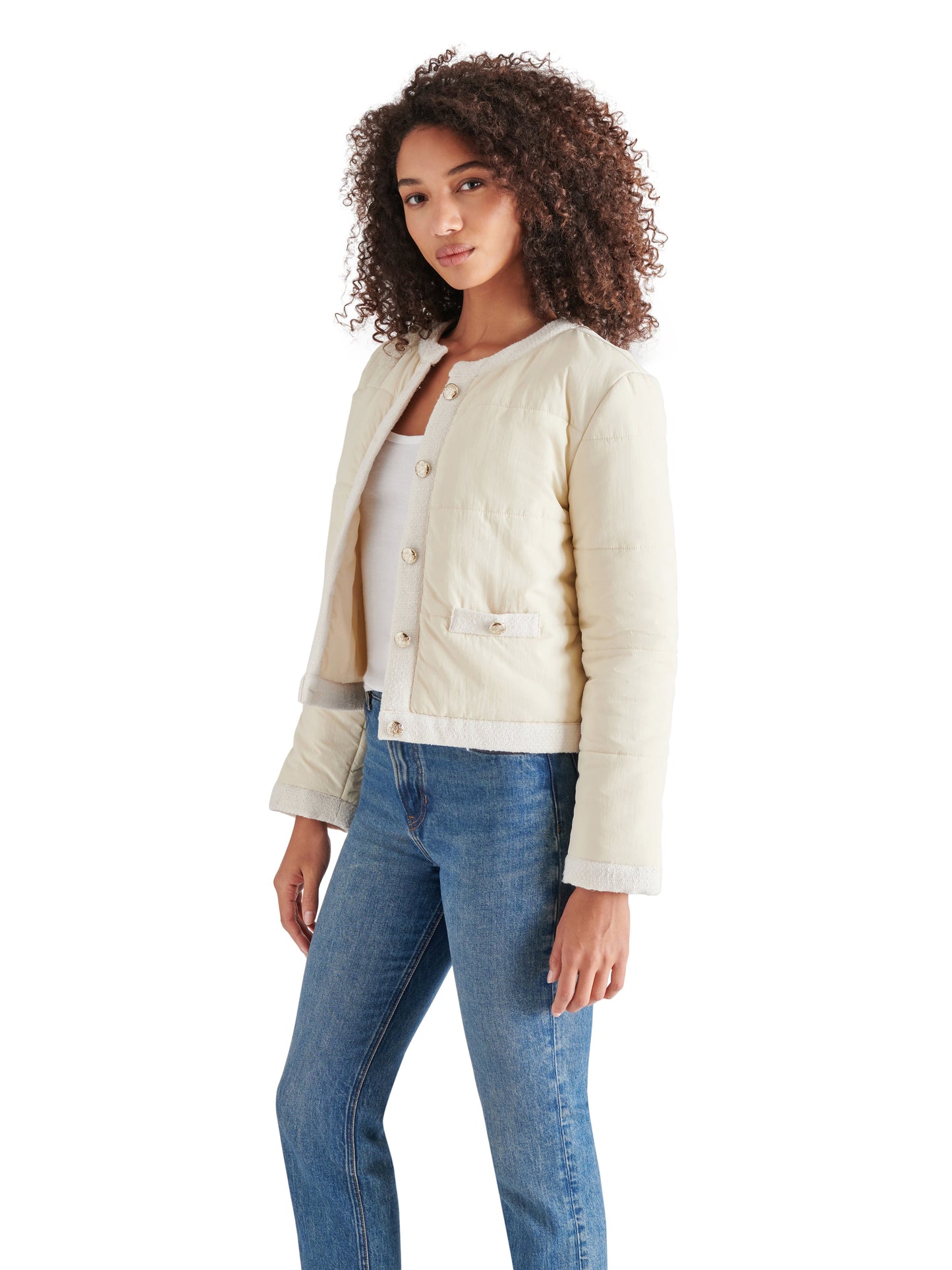  Coppelia Jacket, Cream Tan | Steve Madden