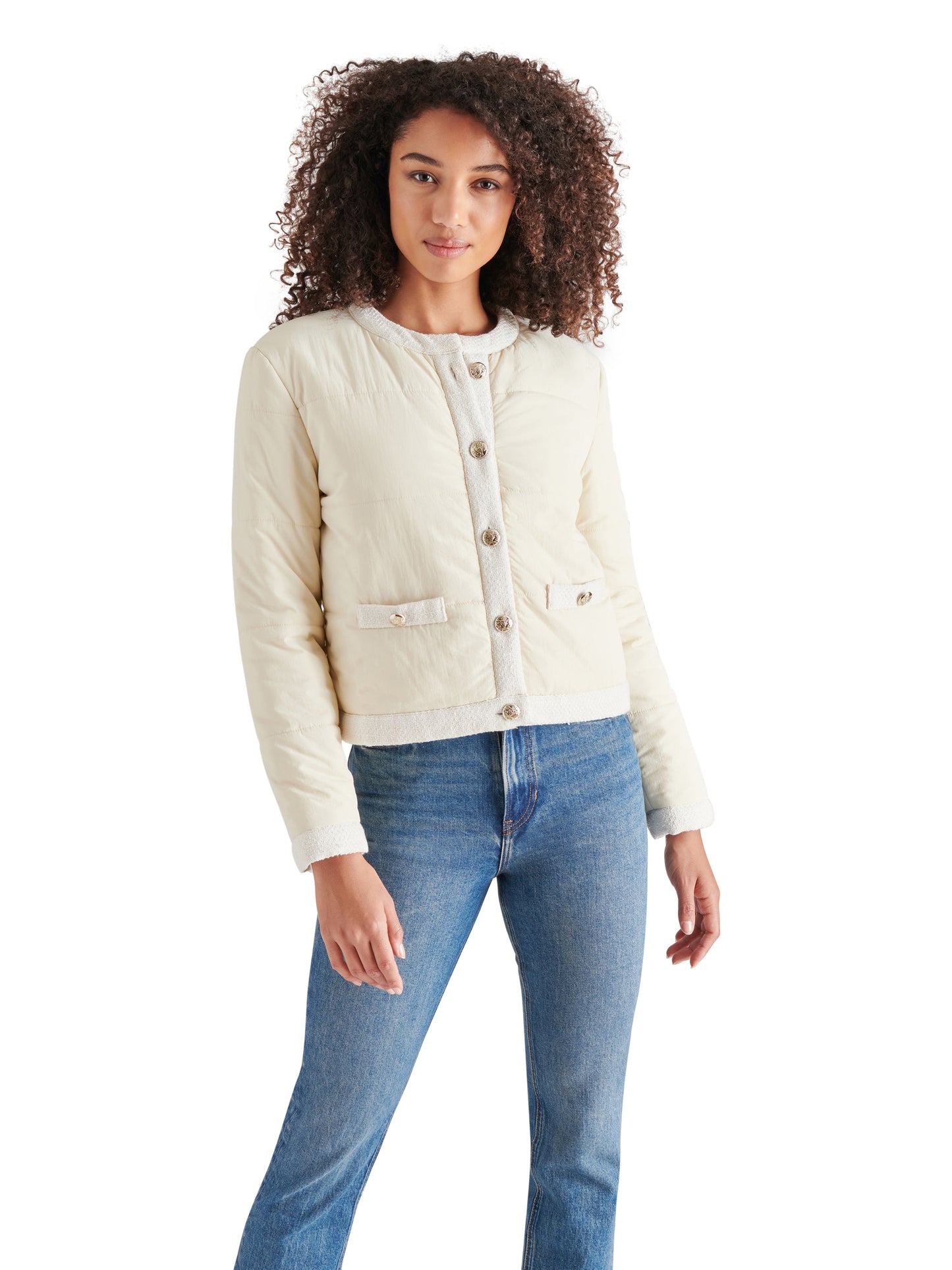  Coppelia Jacket, Cream Tan | Steve Madden