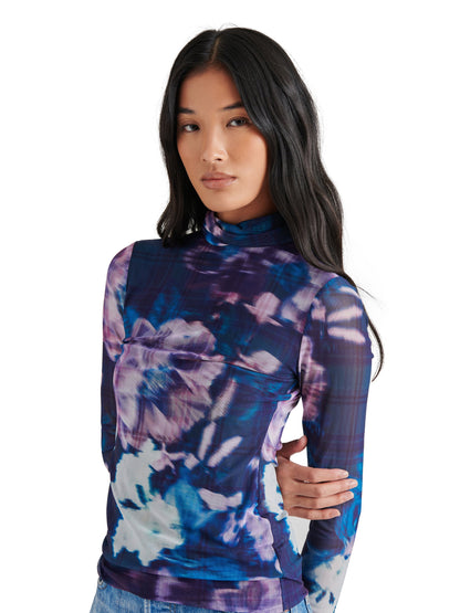  Fiona Mesh Top, Medieval Blue Midnight | Steve Madden