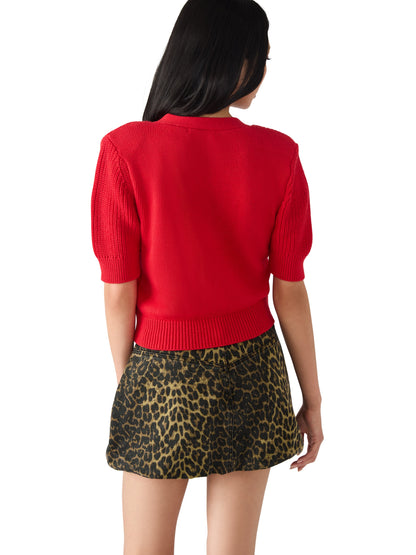  Janae Cardigan, Dark Red | Steve Madden