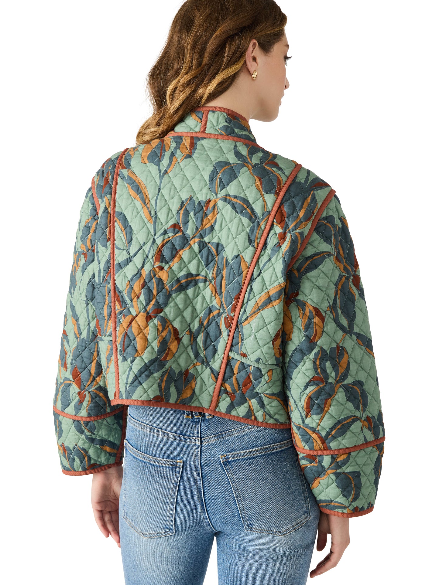 Adalynn Quilted Jacket, Dark Sage | Steve Madden