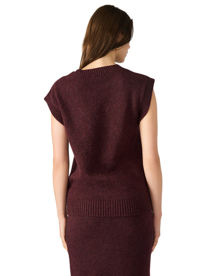 Remy Sweater Vest, Wine | Steve Madden