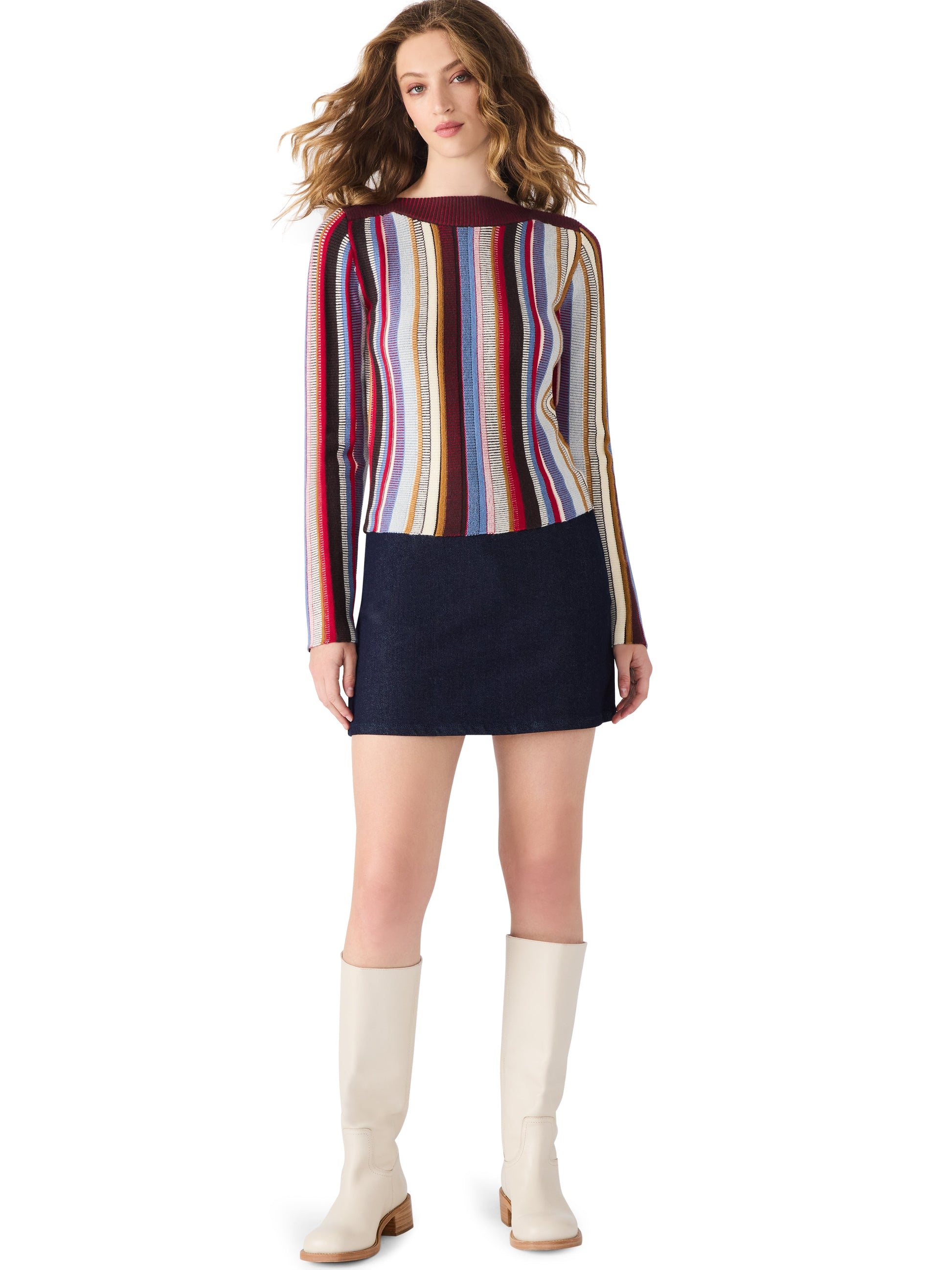  Cindi Mini Skirt, Amparo Blue | Steve Madden